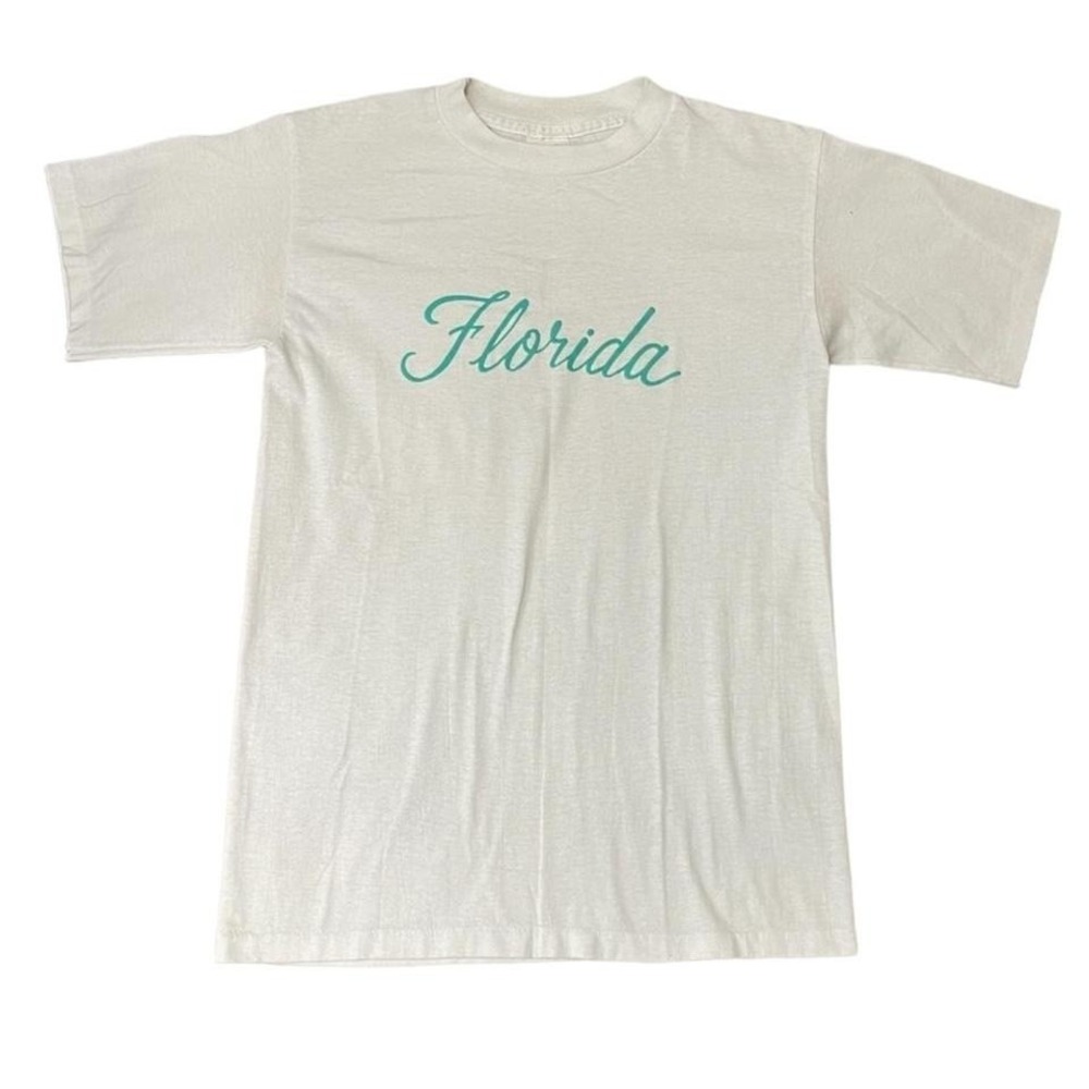 Vintage 80s Florida State Souevnir Tourist Single Stitch T-shirt USA 17x25